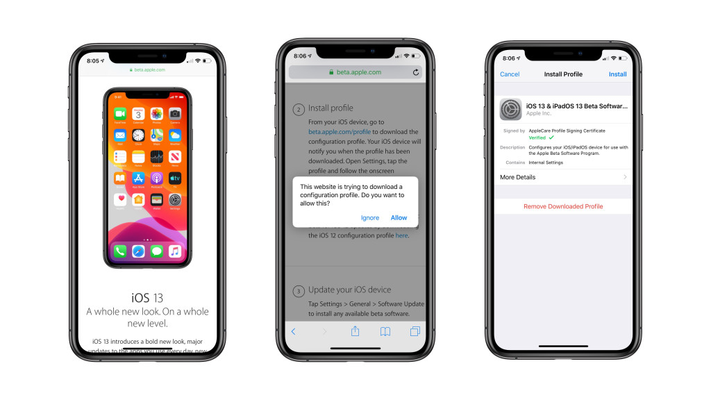 Come installare iOS 13 Beta